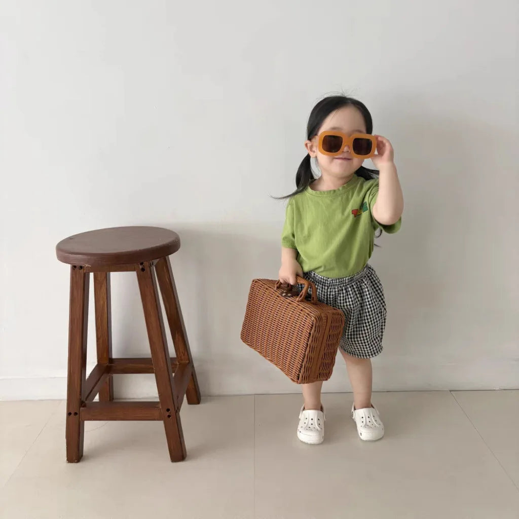 Unisex Breathable Plaid Shorts
