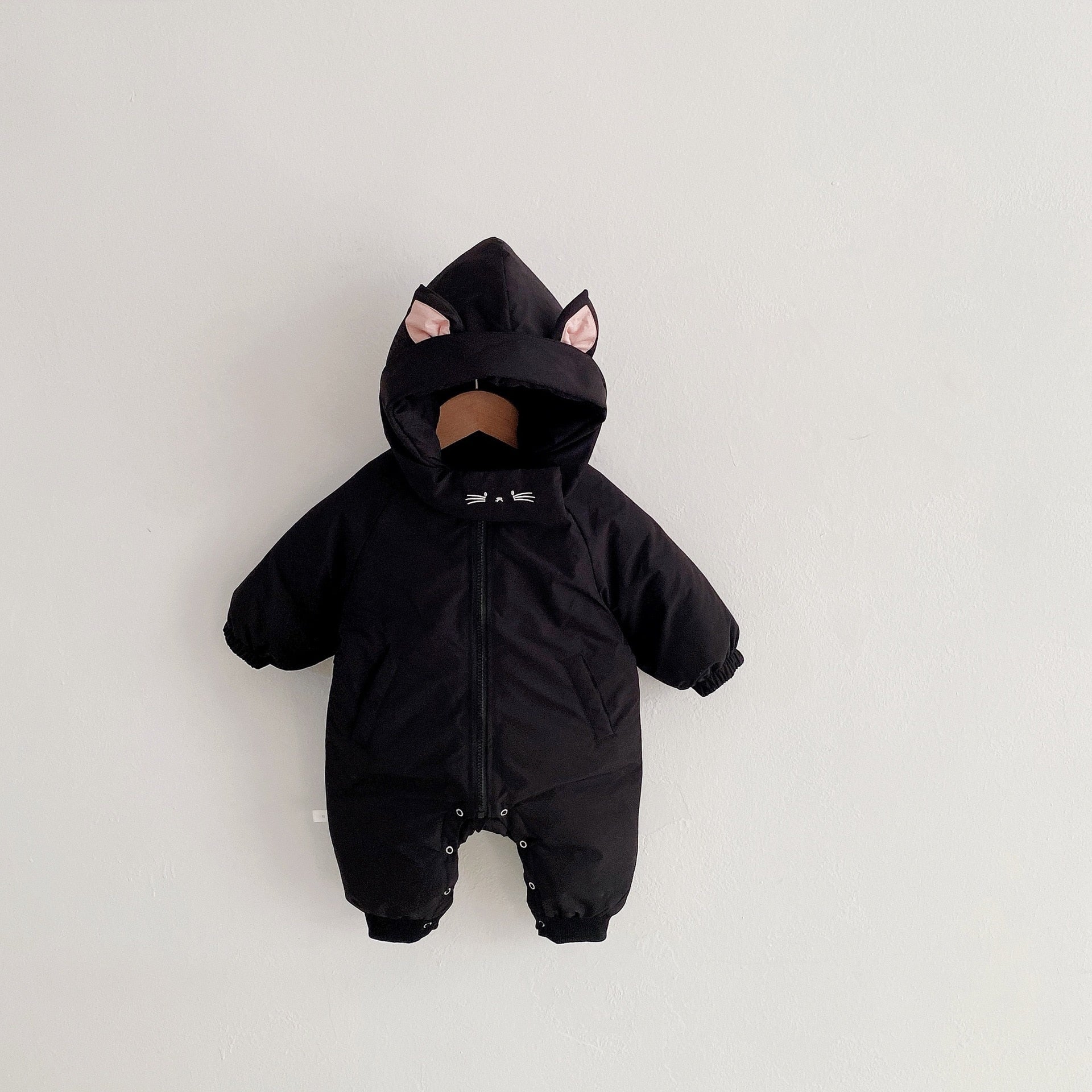Winter Thick Hooded Romper