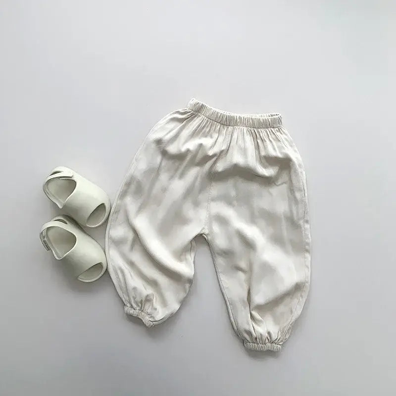 Solid Loose Lightweight Harem Pants