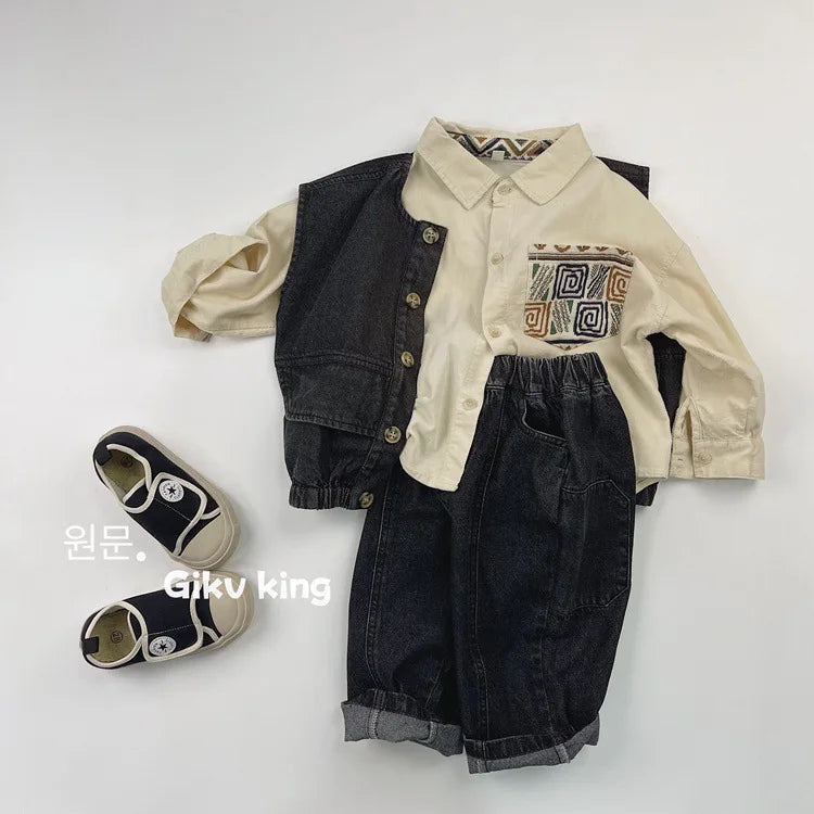 Vintage  Solid Jeans