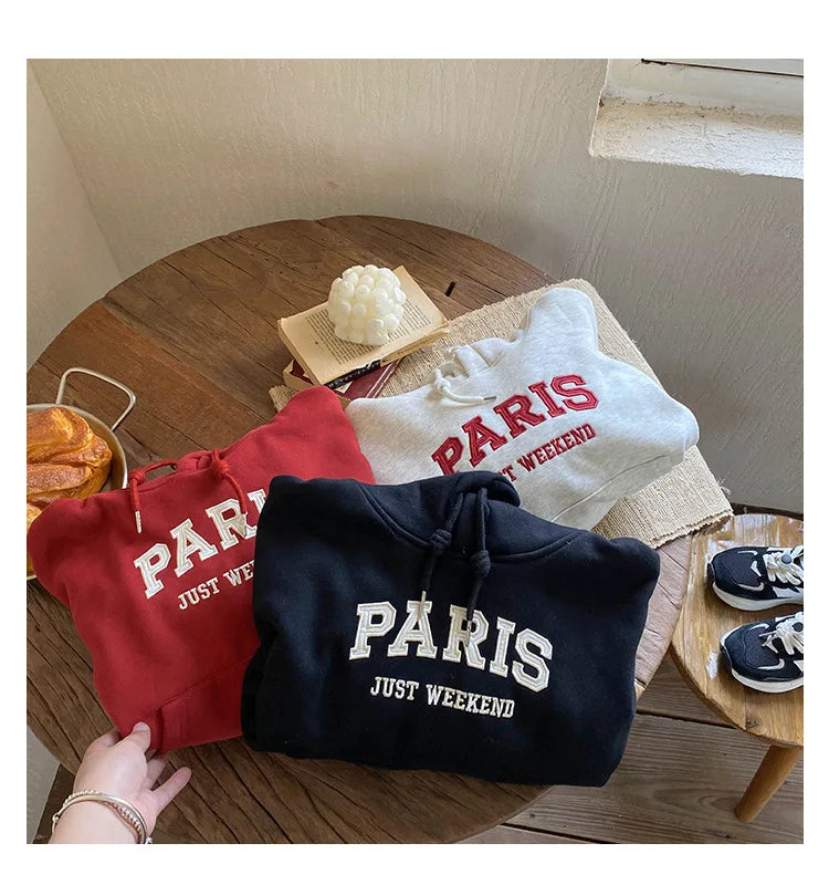 'PARIS' Hooded Sweatshirt