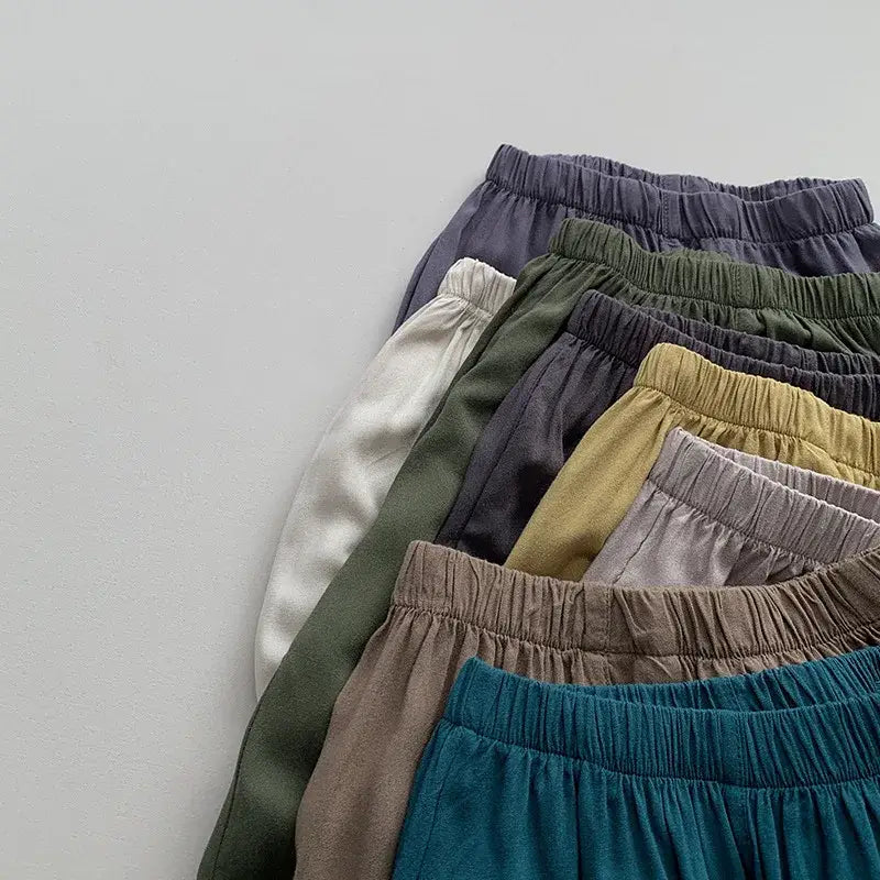 Solid Loose Lightweight Harem Pants
