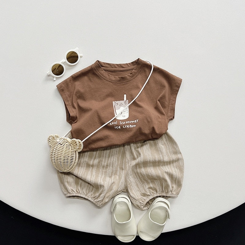 Sleeveless Fashion Print T-Shirt