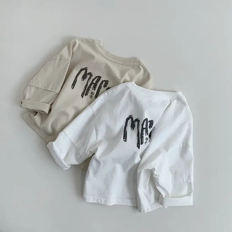 'Maroon' Long-Sleeve Cotton Tee