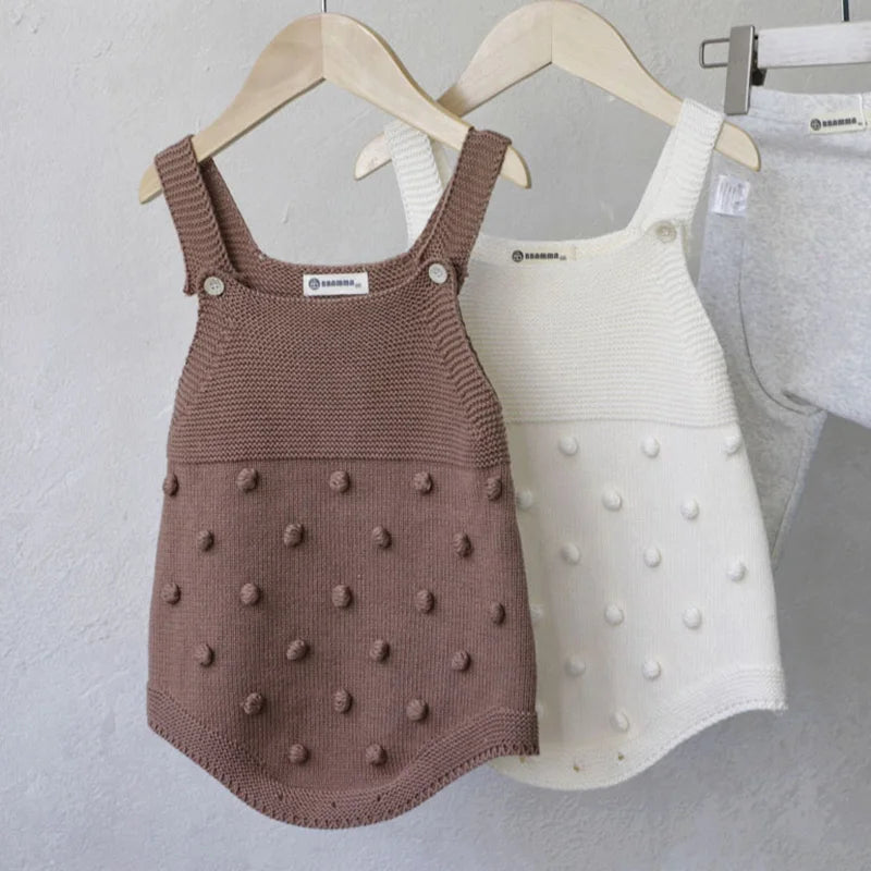 Knitted Romper & Hat Set