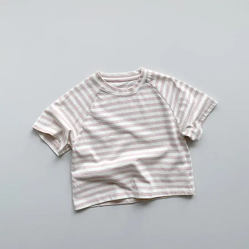 Children's Short Sleeve Striped Tee
