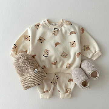 Baby Cartoon Bear Jogger Set