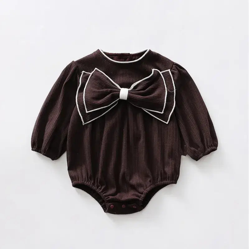 Bow Princess Long Sleeve Romper