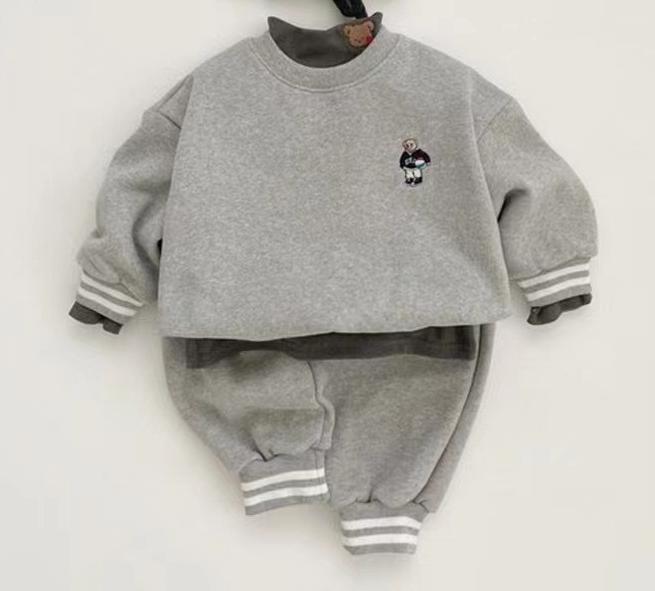 Mini Striped Long-Sleeved Jogger Set