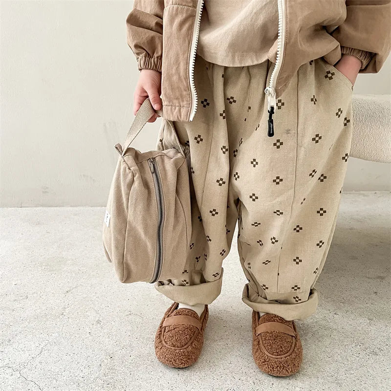 Loose Printed Harem Pants