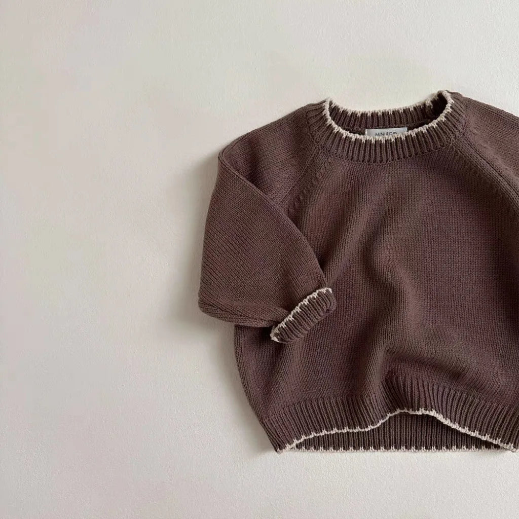Children's Casual Knit Long-Sleeved Sweater