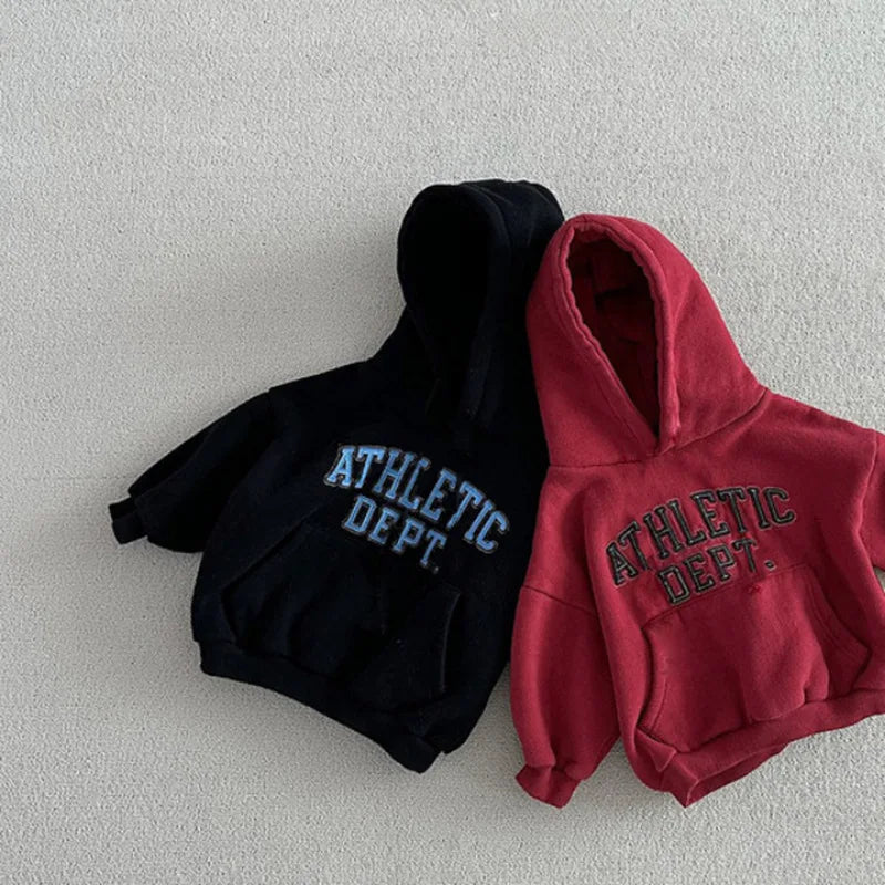'ATHLETIC DEPT' Children's Fleece Hooded Sweatshirt