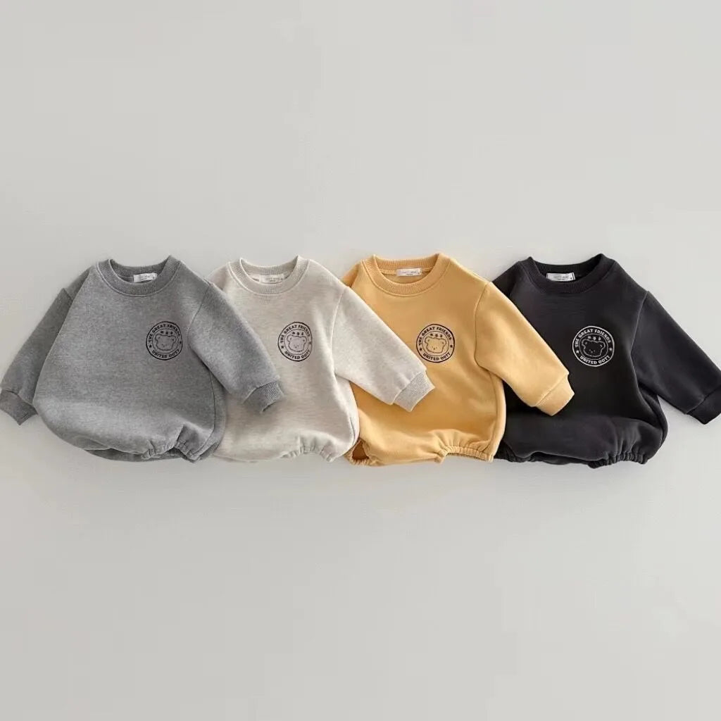 Little Bear Print Infant Onesie