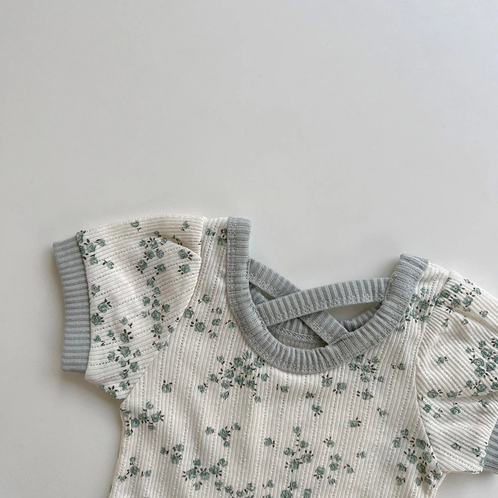 Floral Onesie & Shorts Set
