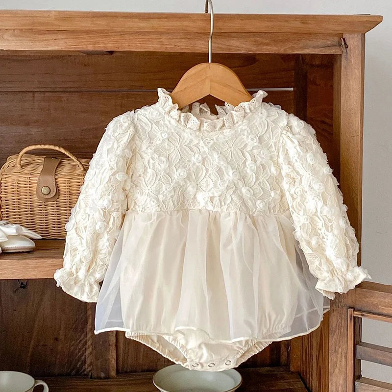 Infant Lace Tulle Romper