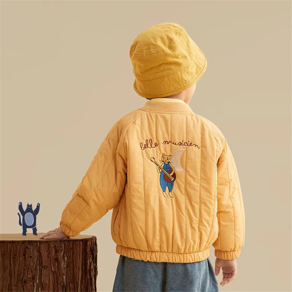 Fleece-Lined Kids Bomber Jacket