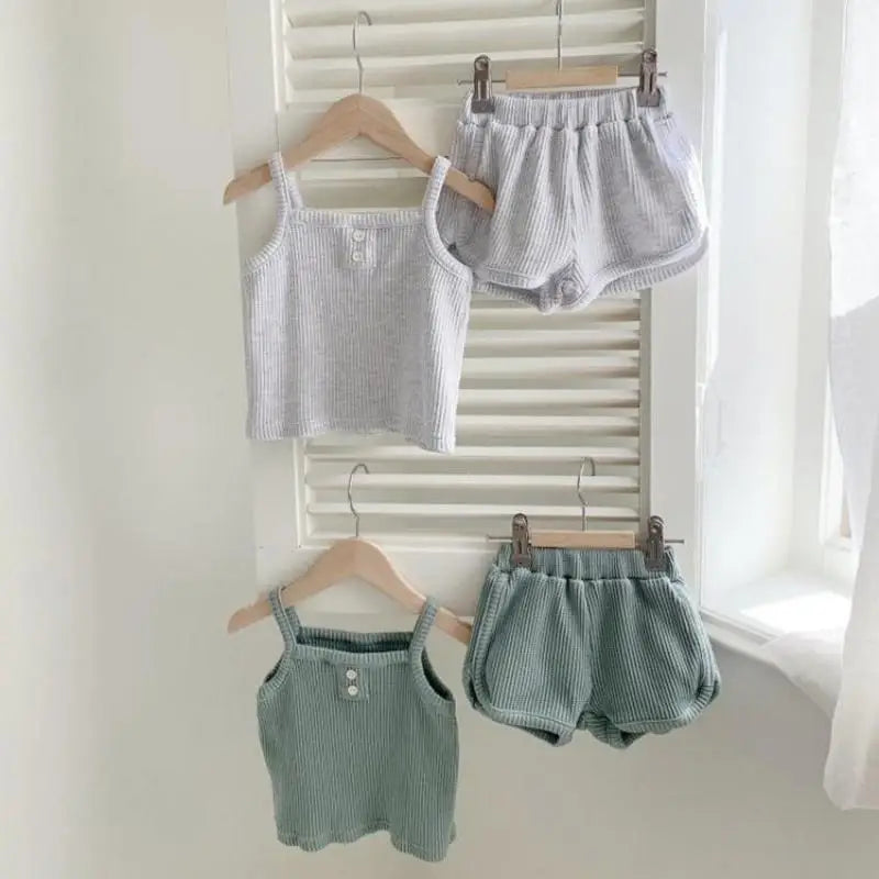 Cozy Sleeveless Tank and Shorts Set