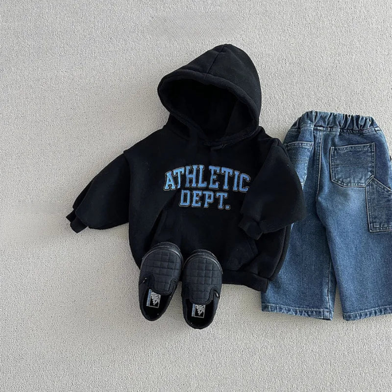 'ATHLETIC DEPT' Children's Fleece Hooded Sweatshirt