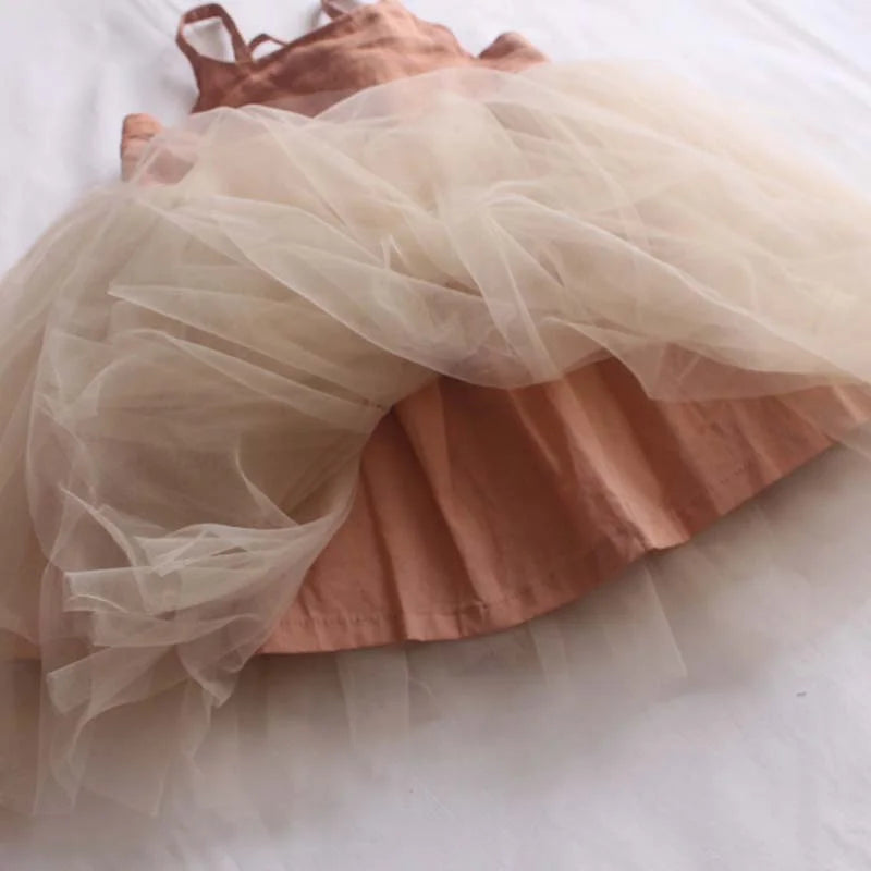 Girl's Sleeveless Tutu Dress