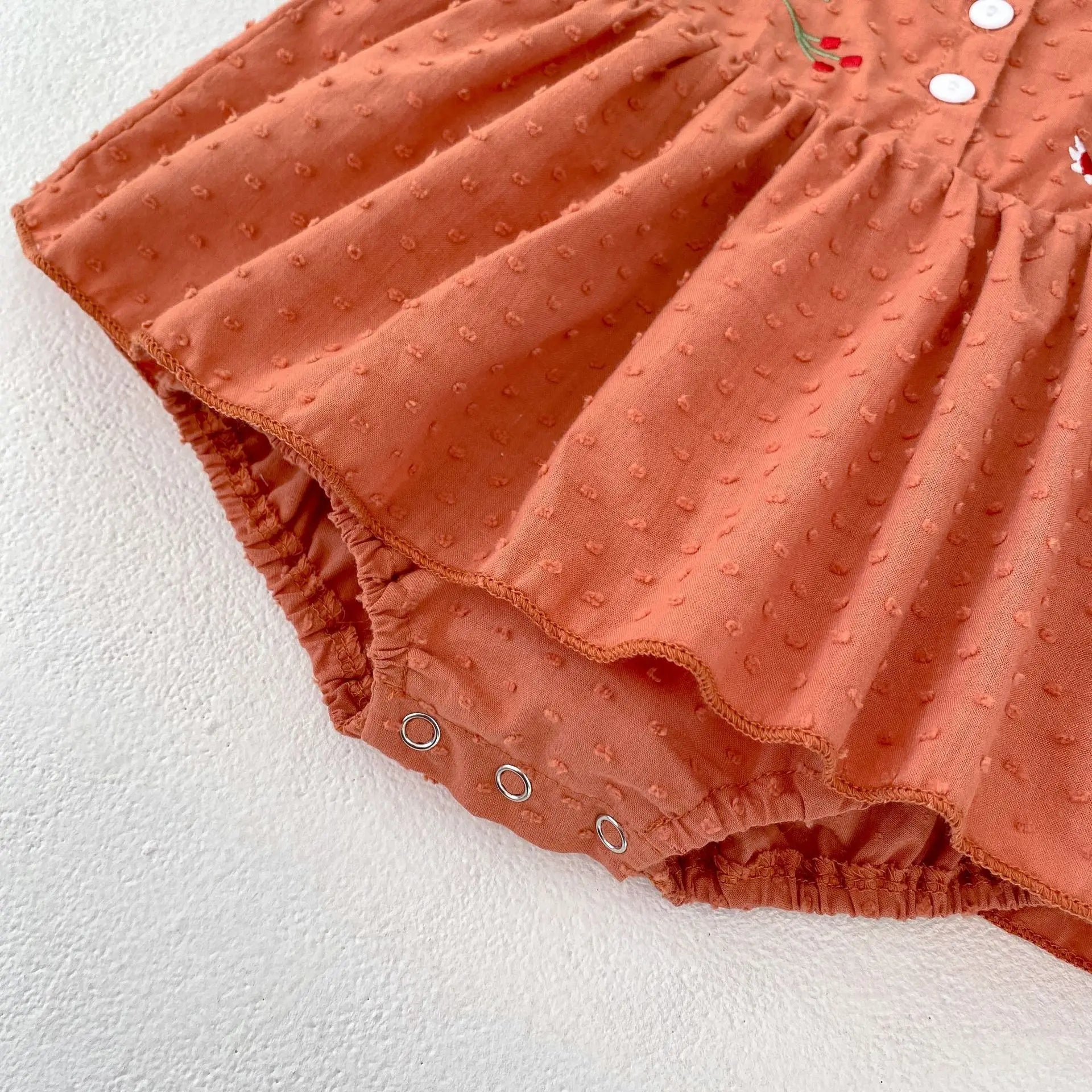 Girls Embroidered Camisole Onesie