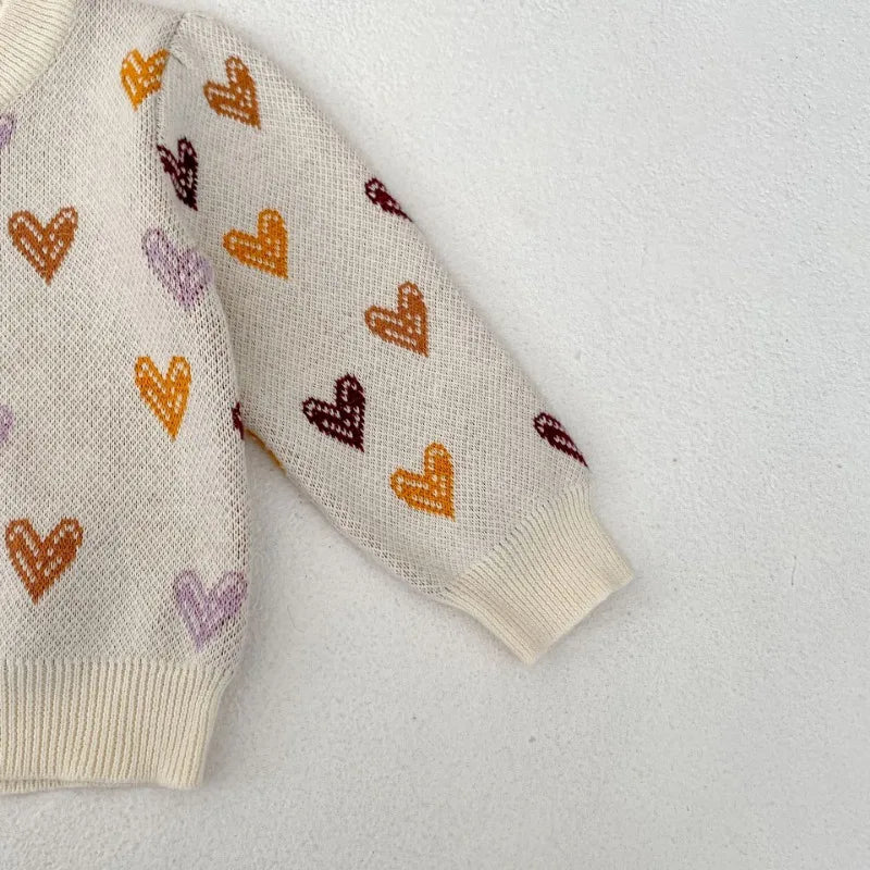 Heart Knitted Sweater