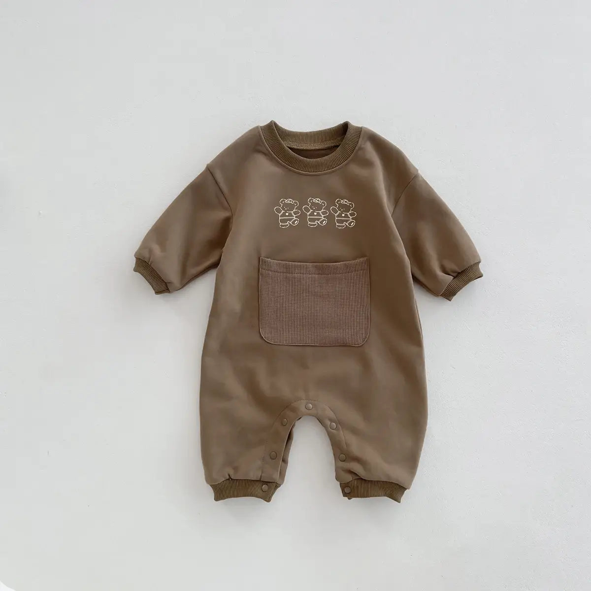 Three Little Bears Long Sleeve Romper