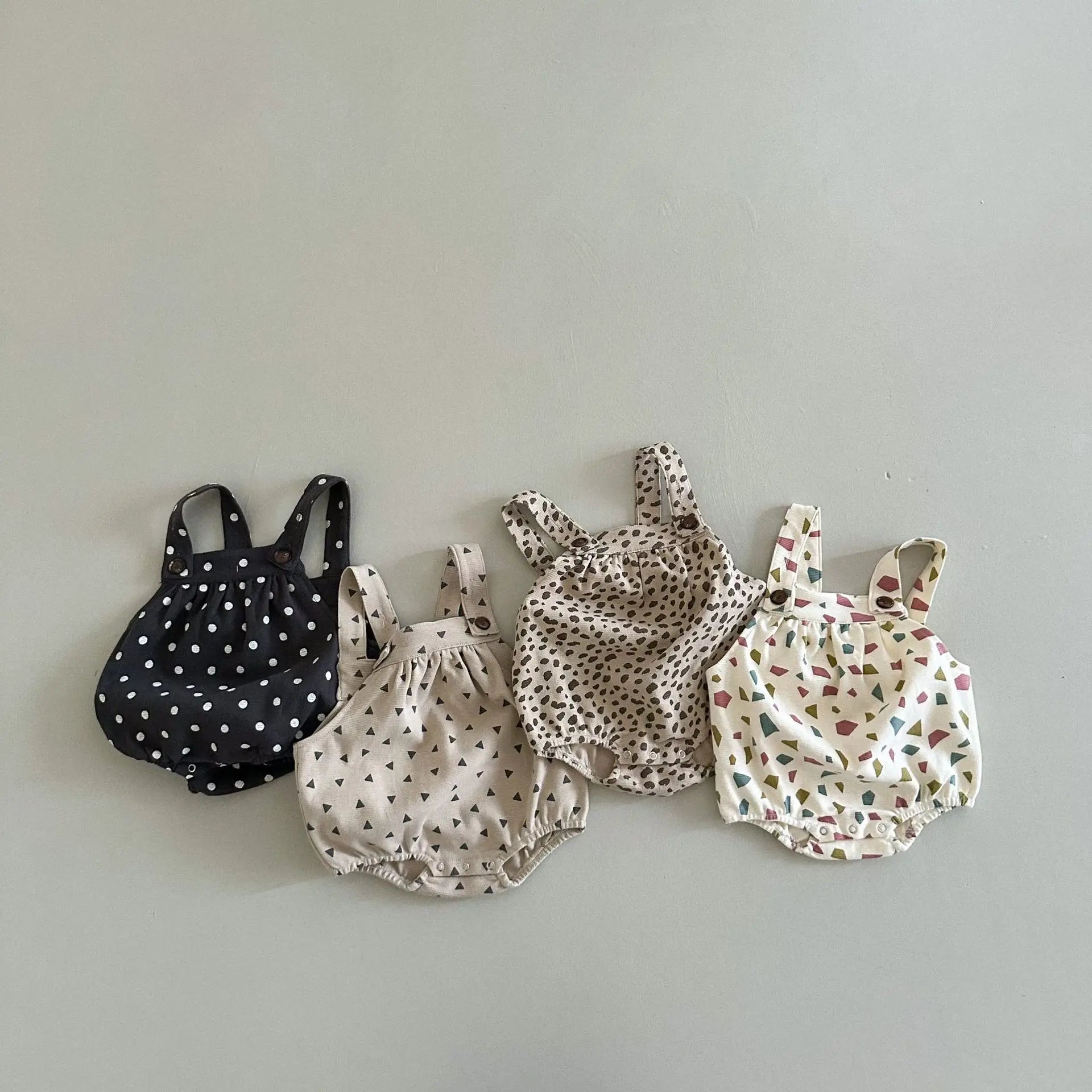 Patterned Sleeveless Onesie