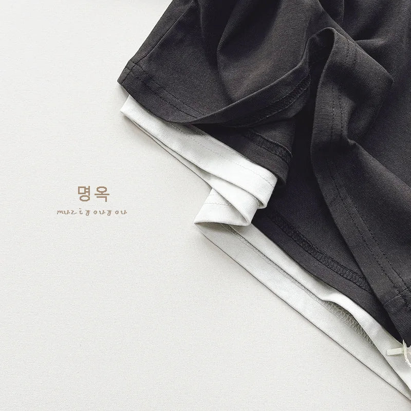 Solid Long-Sleeved Polo Shirt