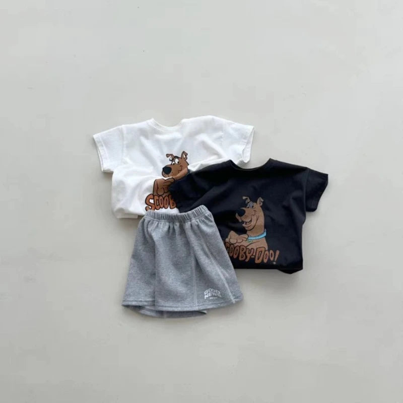 Cute Cartoon Dog Short Sleeve T-Shirt