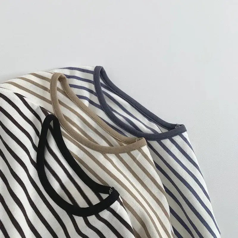 Striped Long-Sleeved Boys' Tee