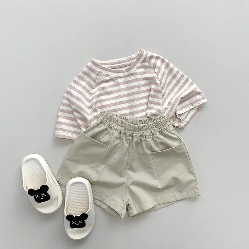 Children's Short Sleeve Striped Tee