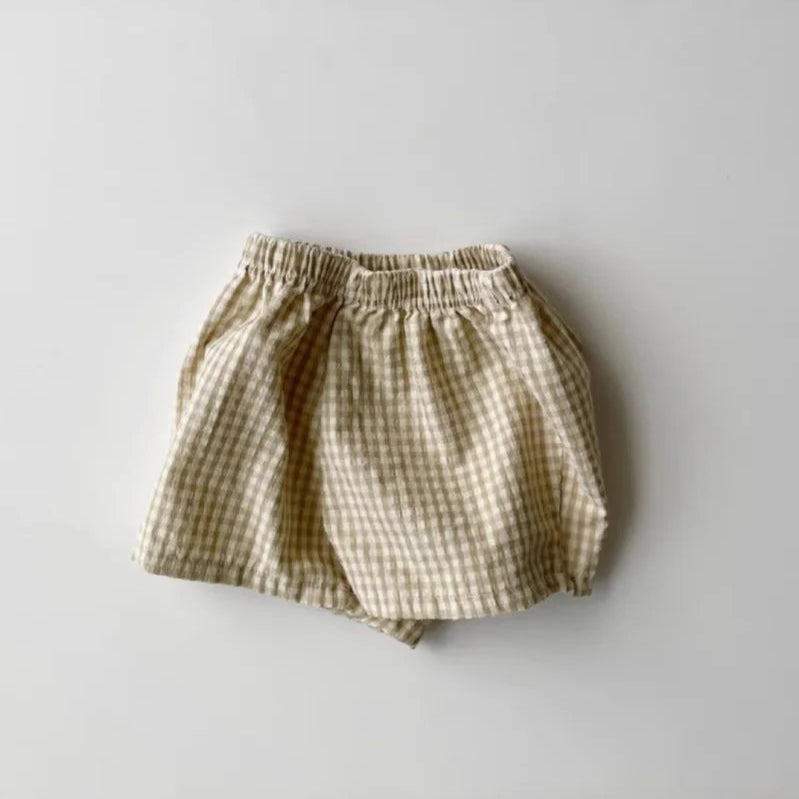Unisex Breathable Plaid Shorts