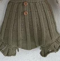 Flounce Knitted Overalls