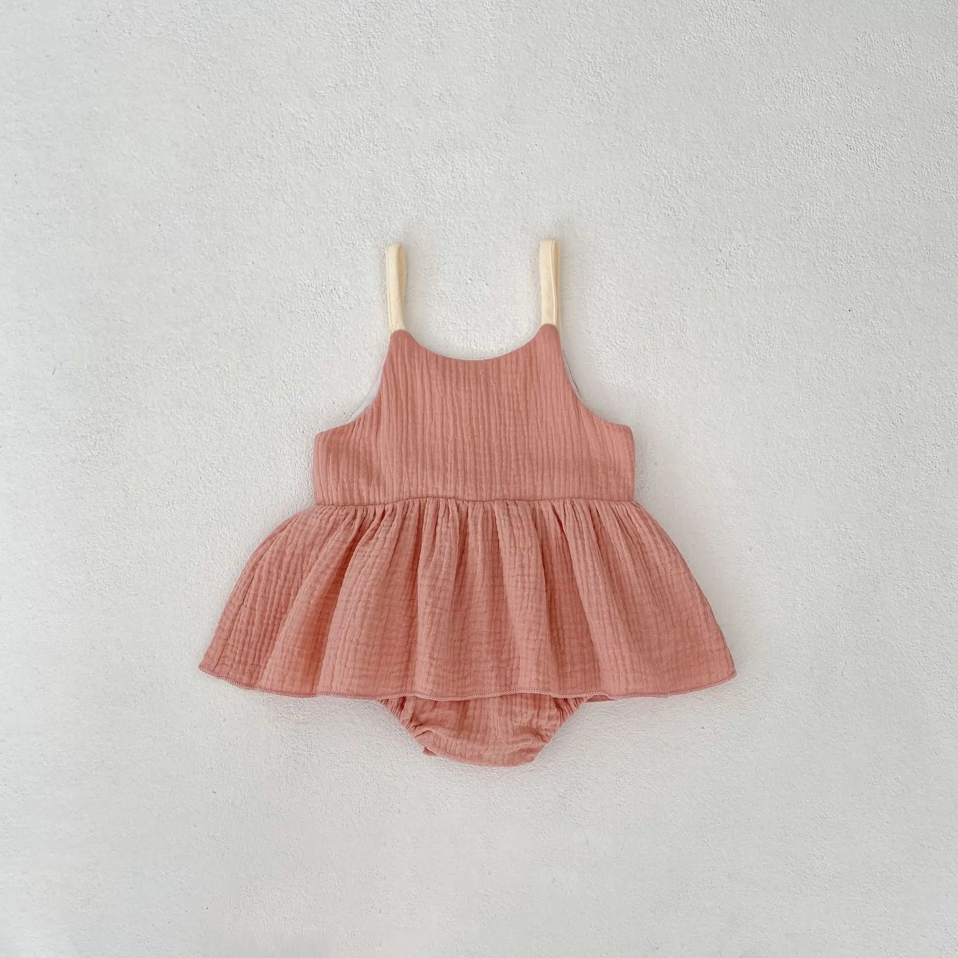 Girls Embroidered Camisole Onesie