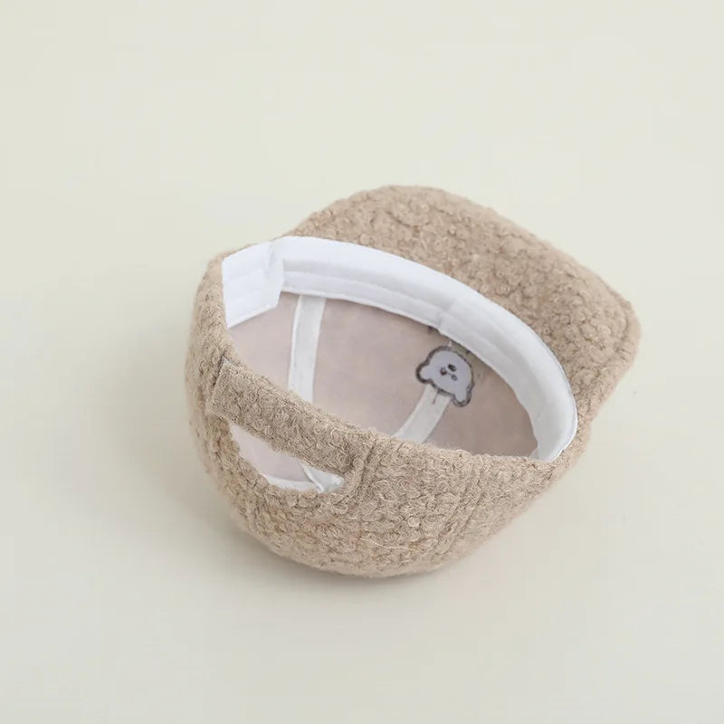 Plush Woolen Peaked Hat