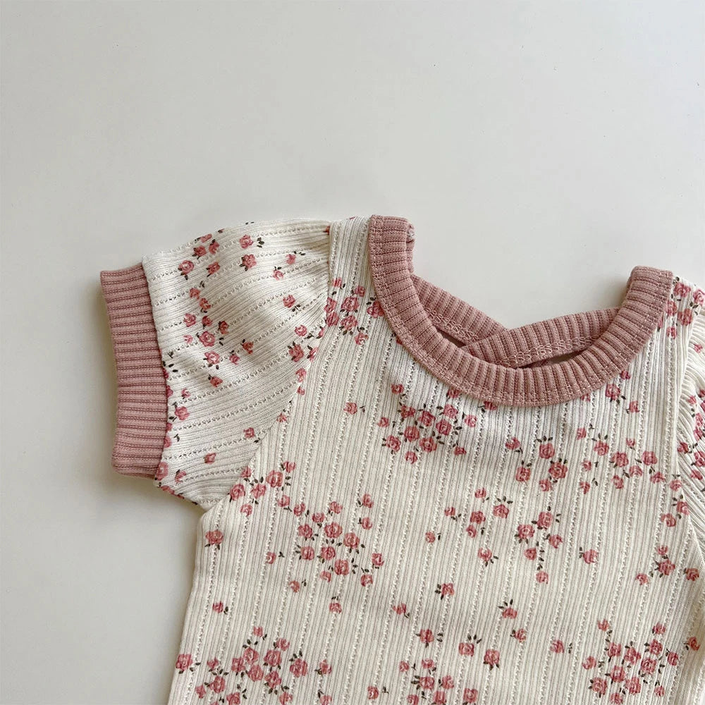 Floral Onesie & Shorts Set