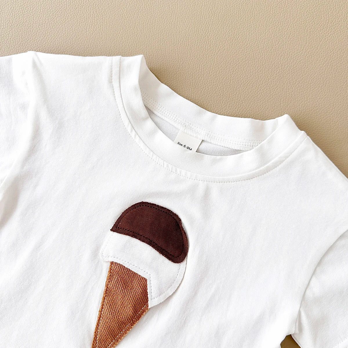 Ice Cream Print Tee & Shorts Set