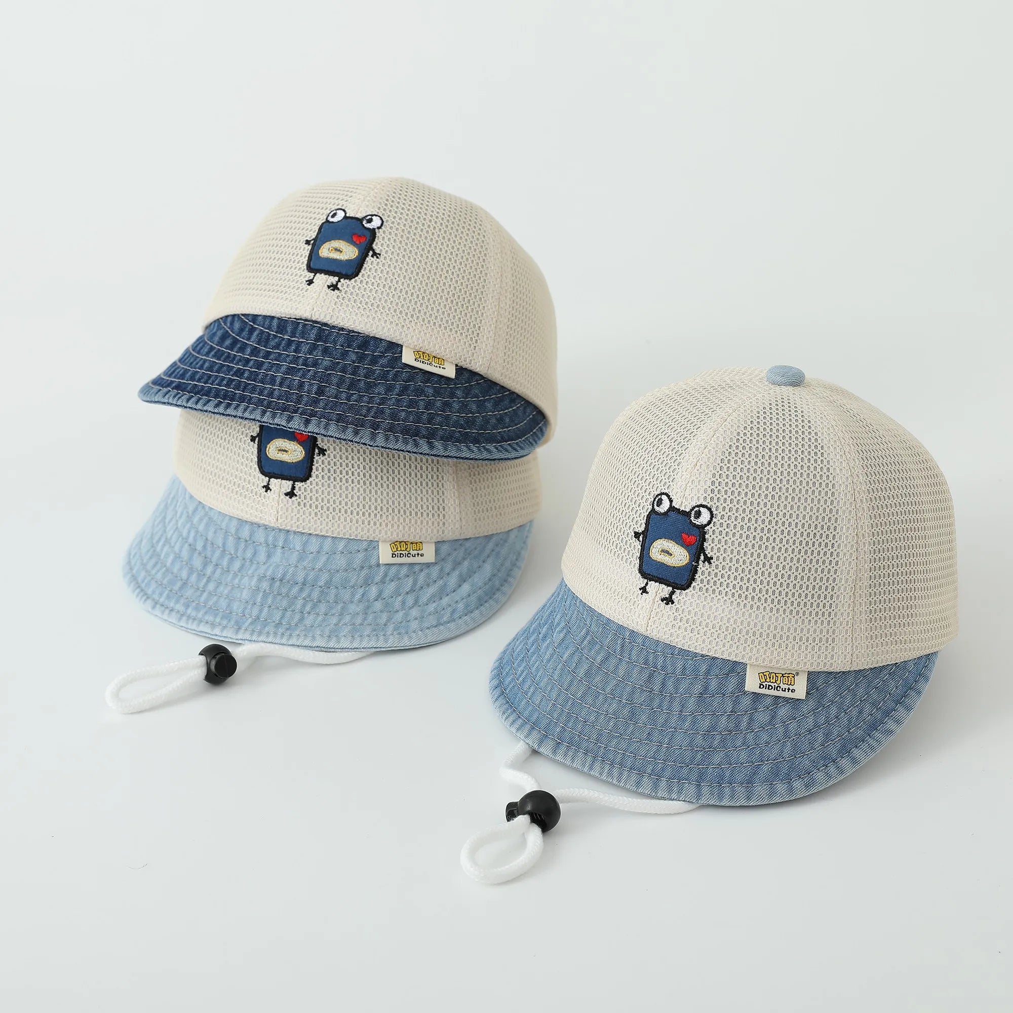 Denim Splicing Mesh Baseball Cap