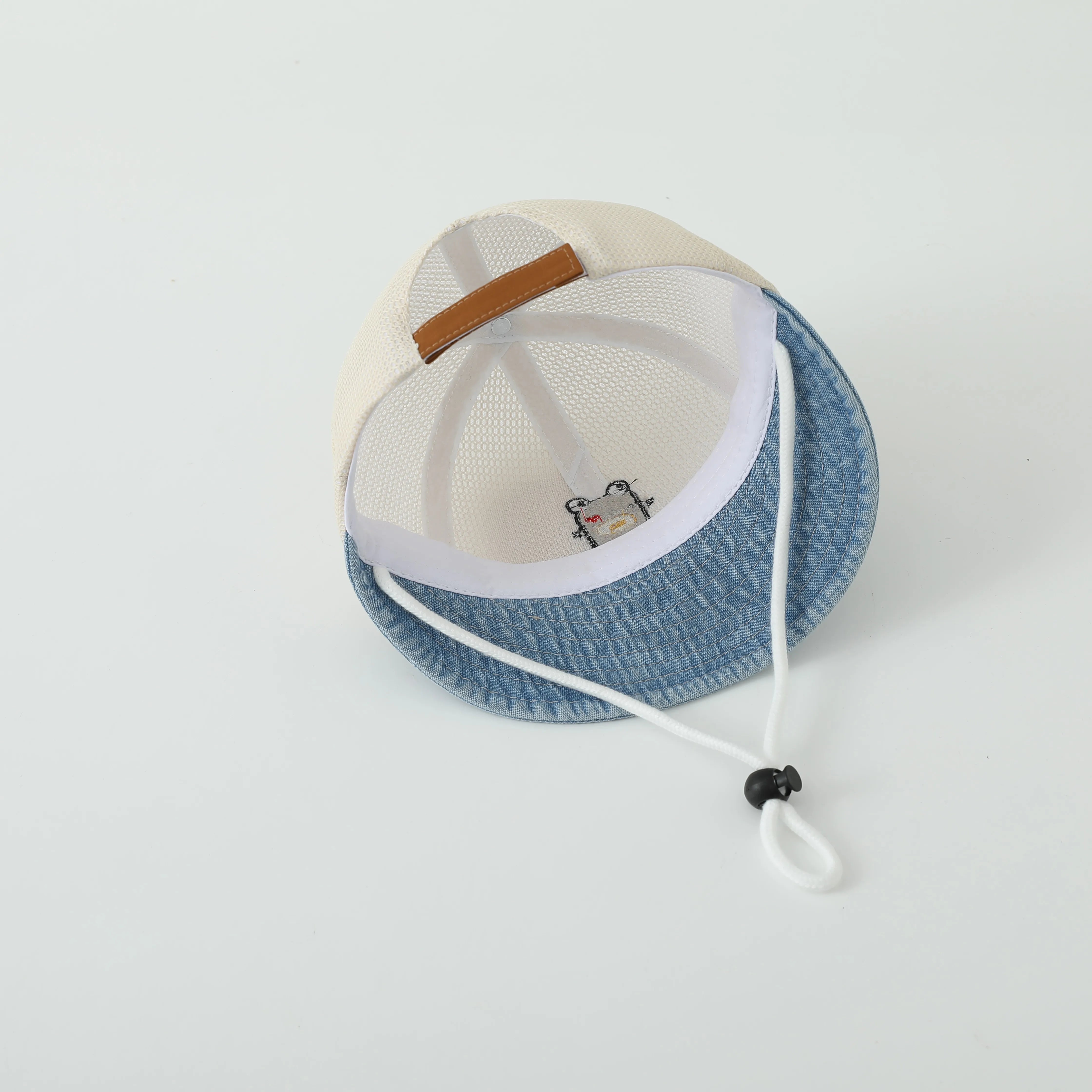 Denim Splicing Mesh Baseball Cap