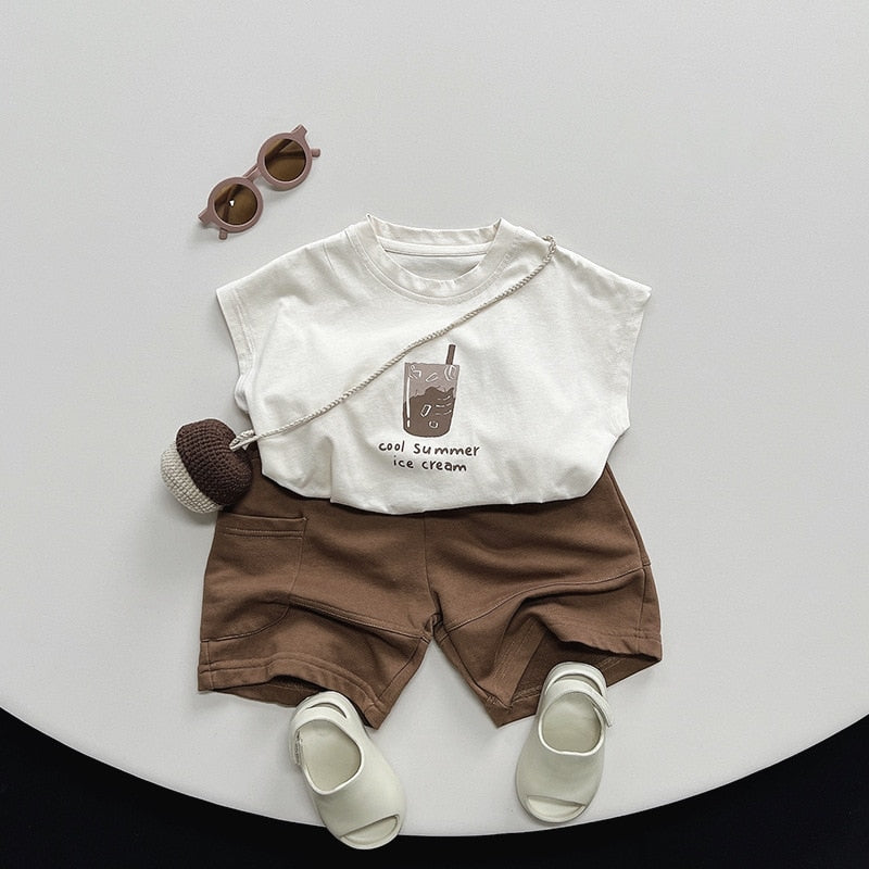 Sleeveless Fashion Print T-Shirt
