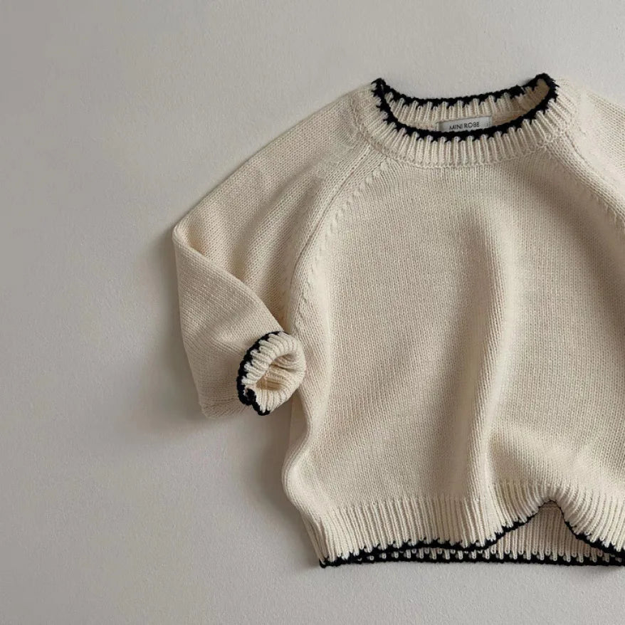 Children's Casual Knit Long-Sleeved Sweater