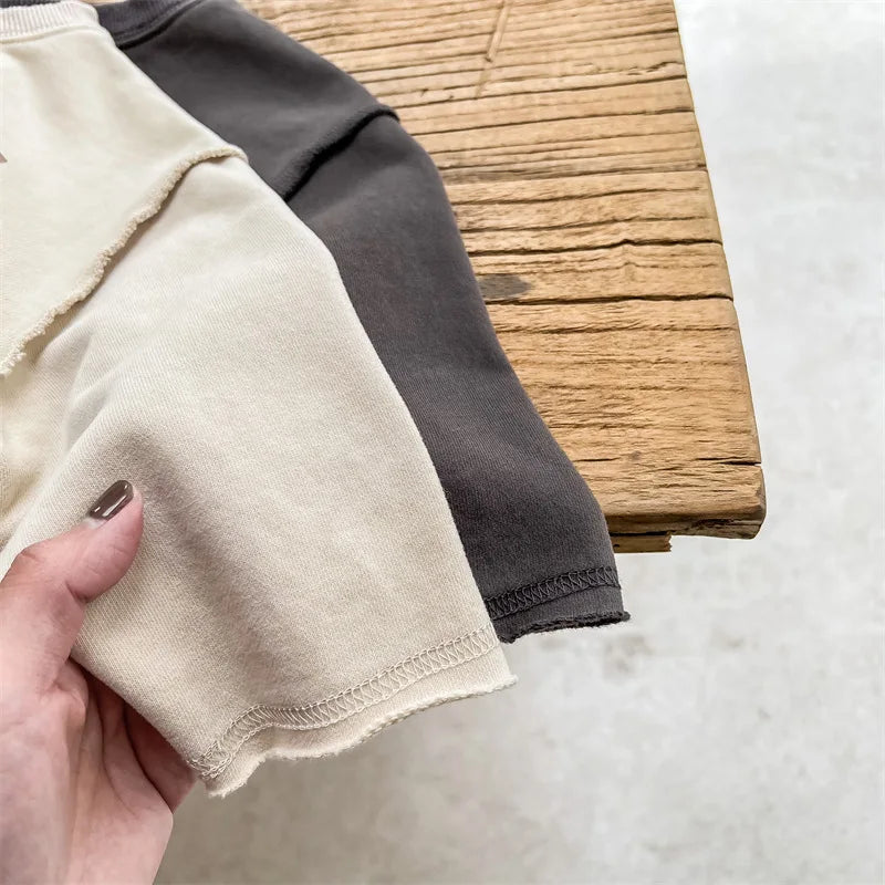 Letter-Print Vintage Sweatshirt