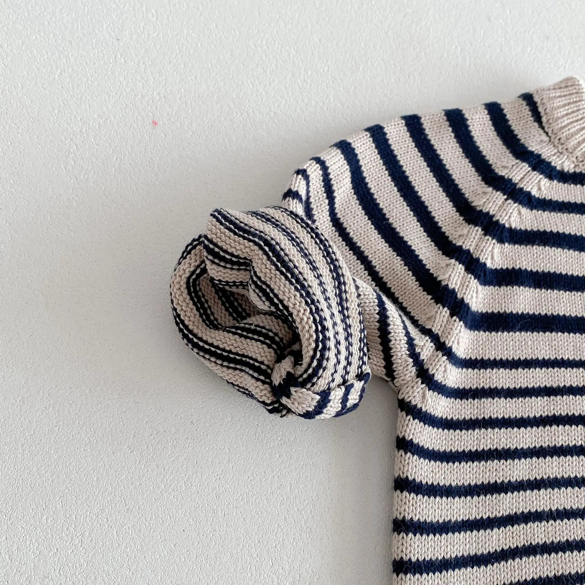 Striped Unisex Long-Sleeved Sweater
