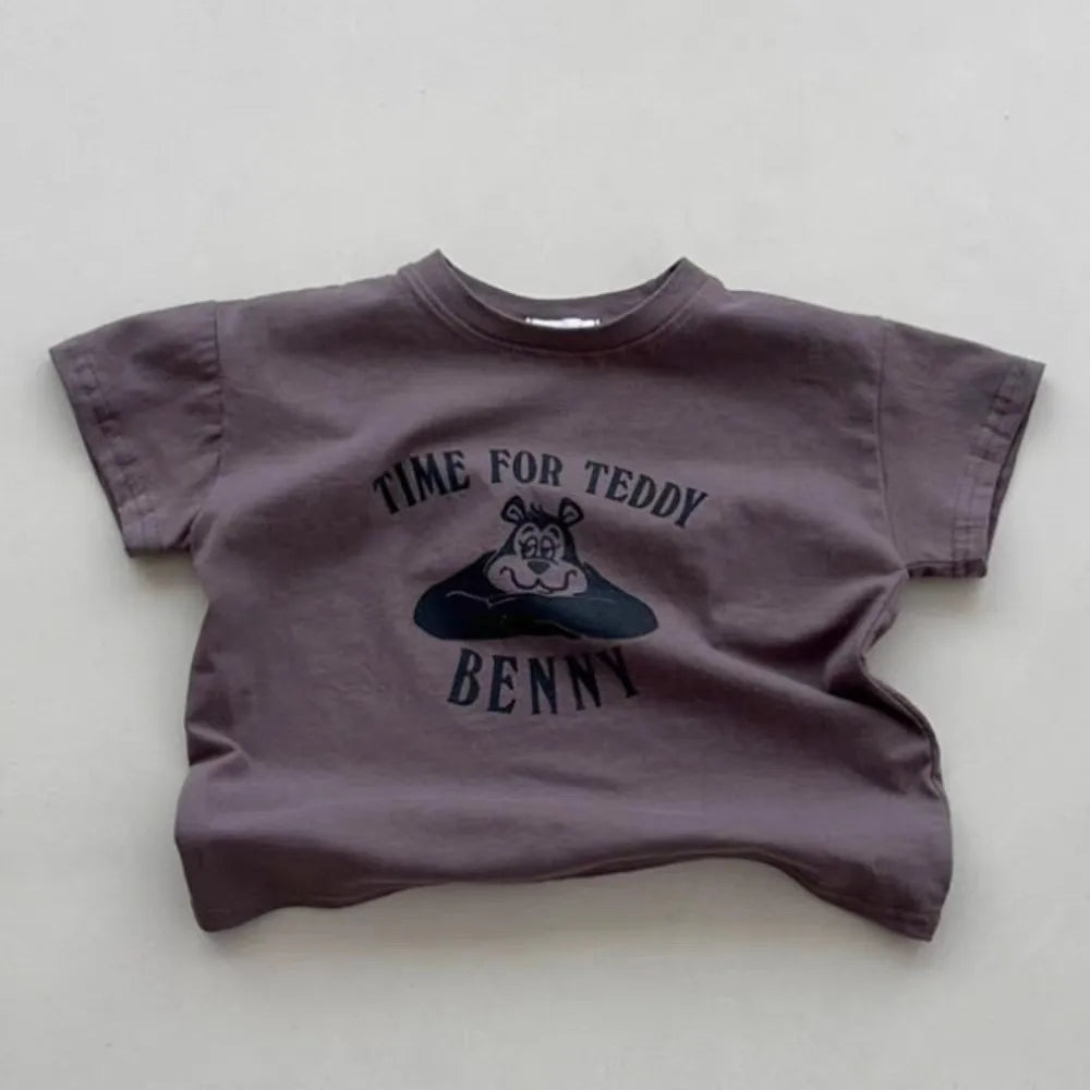 Cute Cartoon Dog Short Sleeve T-Shirt