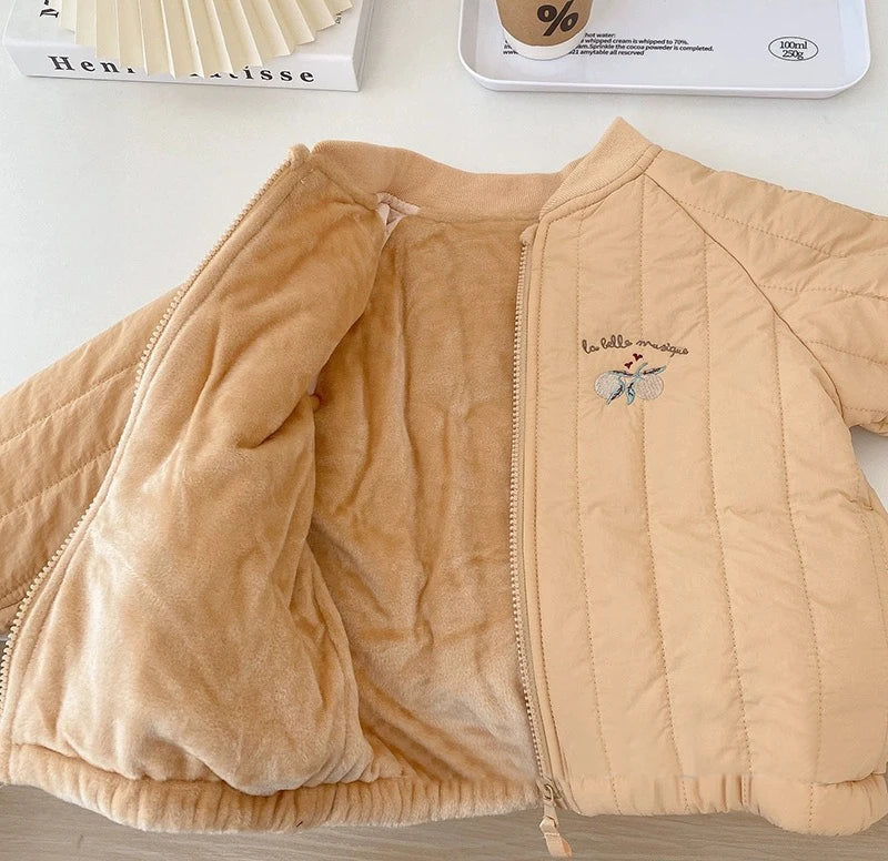 Fleece-Lined Kids Bomber Jacket