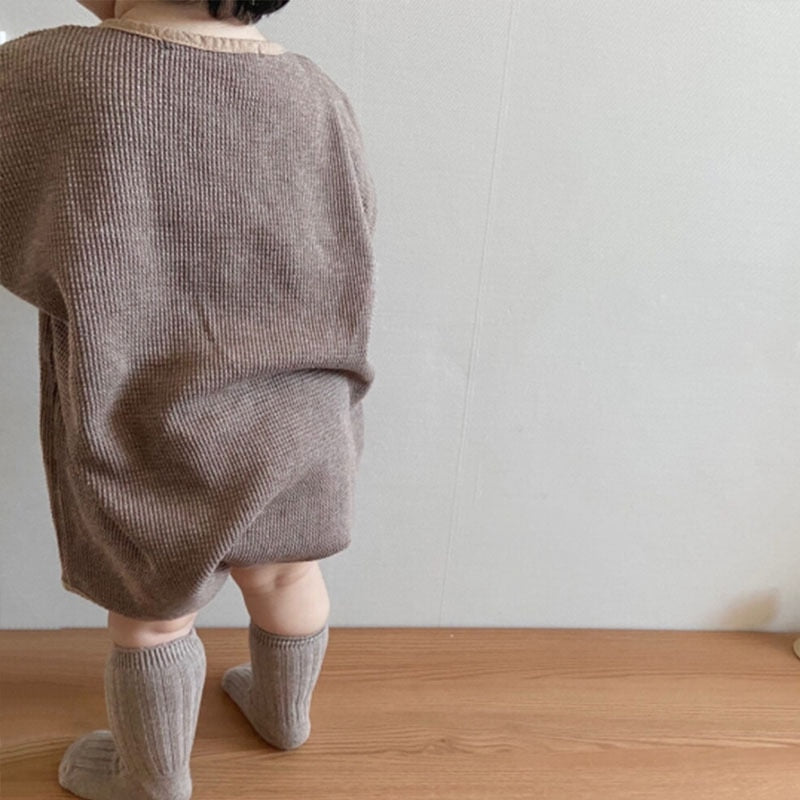 Button-Down Long-Sleeved Jumpsuit
