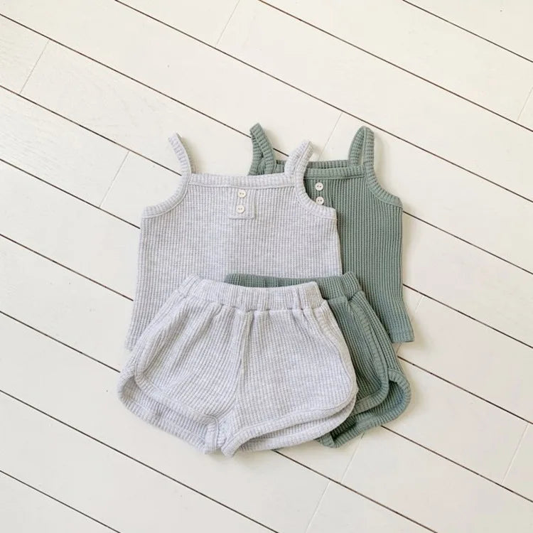 Cozy Sleeveless Tank and Shorts Set