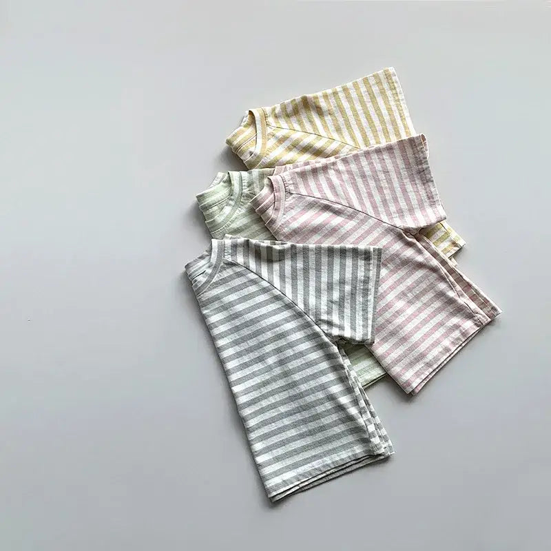 Children's Short Sleeve Striped Tee