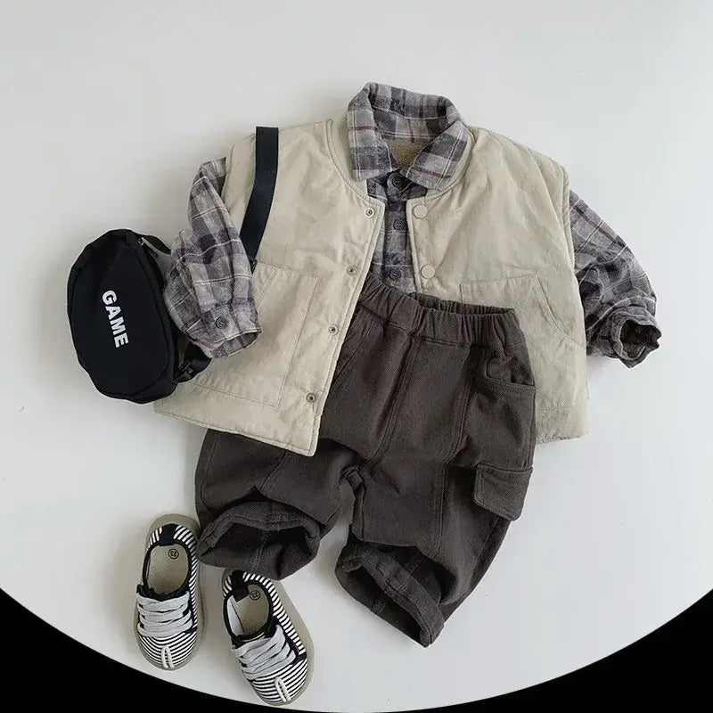 Snap-Button Winter Unisex Vest