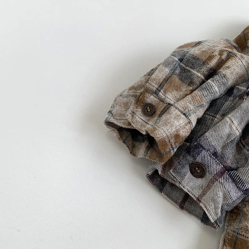 Retro Thick Fleece Flannel Shirt